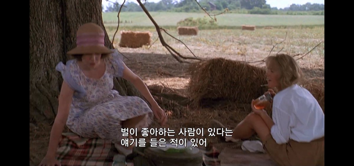 양봉하는거 보다보니 영화에서 벌 나오는 장면 중 가장 좋아하던 장면 생각나서 다시 보고싶어졌는데 왓챠에 있더라... 프라이드 그린 토마토임.Trans...