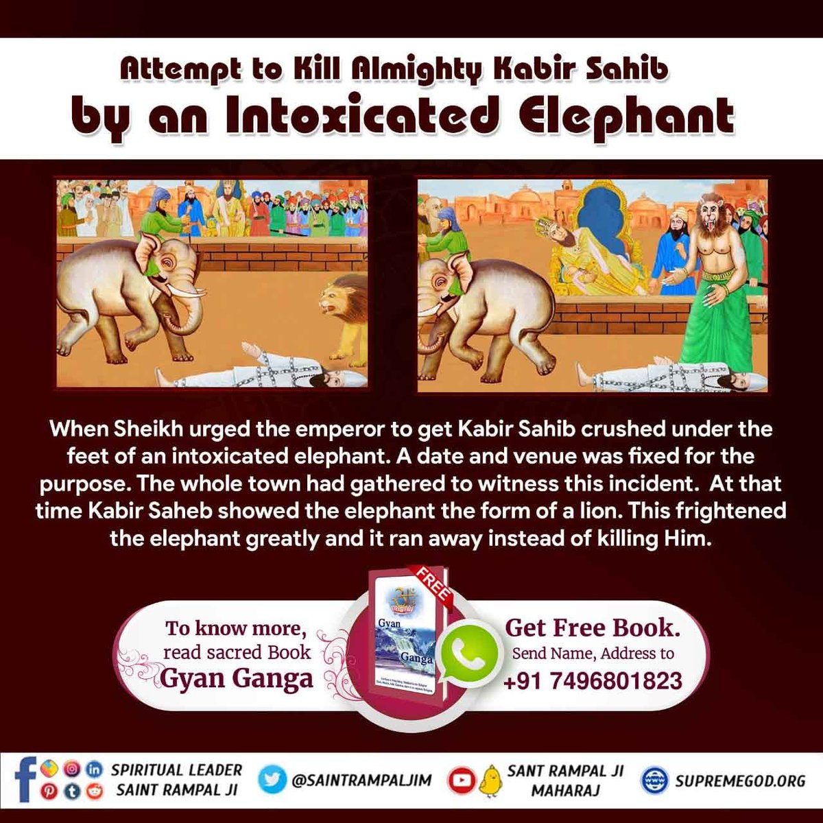 Meenasen12's tweet photo. #ImmortalGodKabir

Do you know❓
Islamic peer sekh taki did  52 Brutalities on God Kabir but still God kabir kabir forgive him, because he knows each and every living being is my son and daughter.

Visit us- Satlok Ashram YouTube Channel
Sant Rampal Ji Maharaj https://t.co/Zg9kWvwhb8