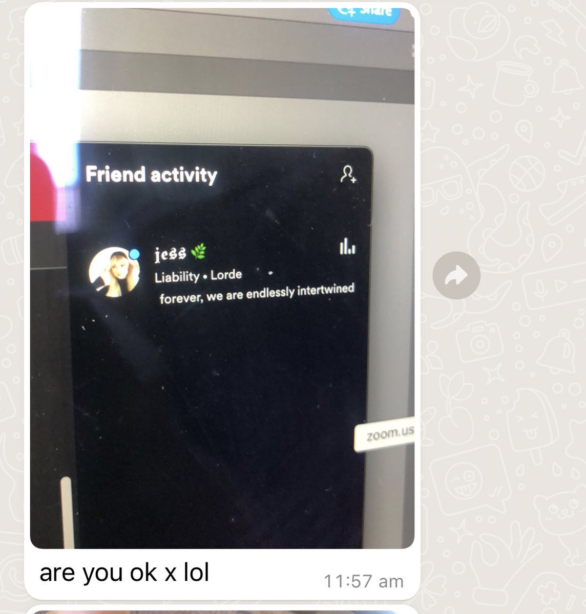 just got this message from my friend 🤣