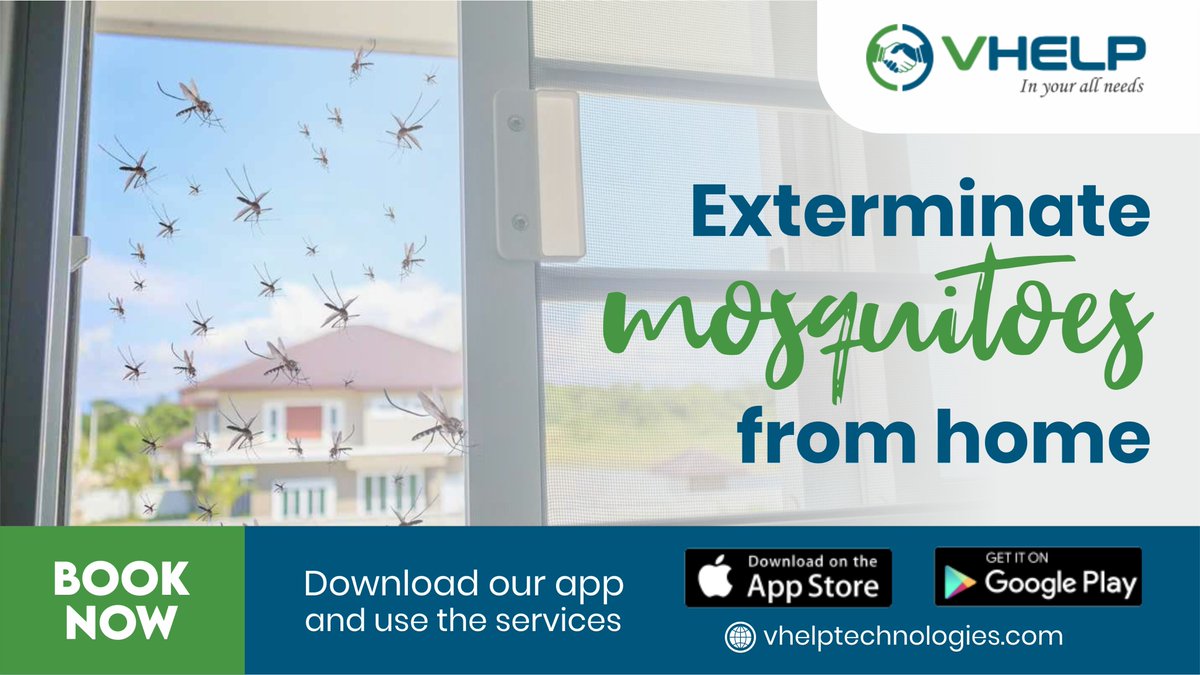 VHelpHomeServi1's tweet image. Don&apos;t put yourself or your family at risk. Say goodbye to mosquitos. Get professional pest management services at your doorstep. 
bit.ly/3LCKLYH

#KillMosquitoes  #PestControlService   #HomeServices #Vhelp