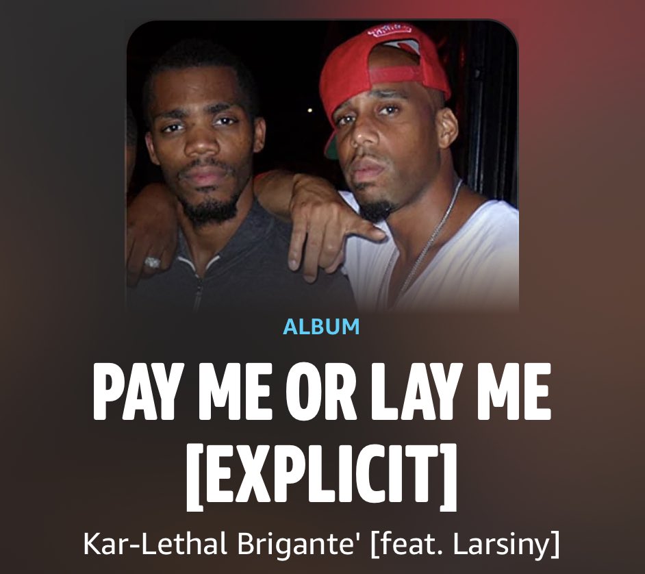bobgangent's tweet image. Check out "Pay Me Or Lay Me" byKar-Lethal Brigante' [feat. #larsinyfamily ]

 Amazon Music. music.amazon.com/albums/B0B31ZF…

Apple 🍎 Music 
music.apple.com/us/album/pay-m…

Spotify 

open.spotify.com/album/1S8jjPKy…

YouTube

youtu.be/7gUD2kLXr40 via @YouTube #hiphop #rap #philly