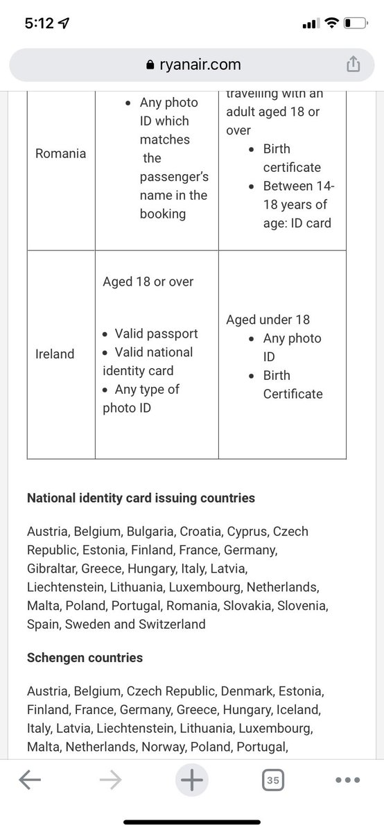 nickyoc1's tweet photo. @Ryanair @askryanair  As I cannot get a straight answer from anyone on call or via chat bot can someone help? I am flying Manchester to Cork next Thurs on Irish passport but my 3 month old has not arrived. It says on website as attached can travel with birth cert, correct? https://t.co/MUDG73eG3S