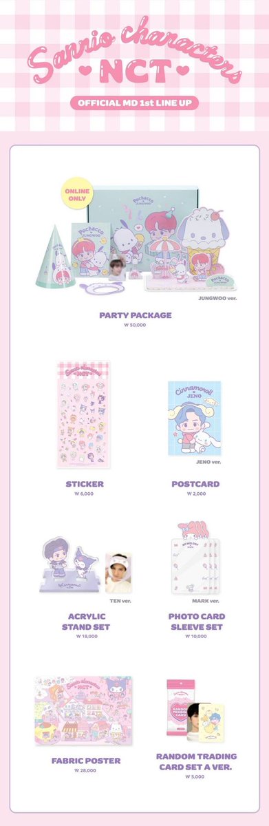 intakietix's tweet photo. OPEN PO Sanrio x NCT Online Store | #𝘒𝘢𝘮𝘫𝘢𝘢𝘗𝘖 

💫Sticker : 90k | DP 40k
💫Postcard : 45k | DP 20k
💫Acrylic Stand Set : 260k | DP 100k
💫Photocard Sleeve Set : 140k | DP 70k
💫Trading Card Set A ver : 90k | DP 35k

✅ Inc est ems tax
✅ Pilih member
📍Jakarta Pusat https://t.co/9NPfGwbdXH