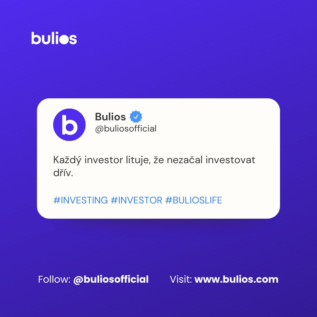 bulioscom's tweet image. Čím dřív začnete investovat, tím míň budete později litovat, že jste nezačali dřív. 🤠 #bulios #investing #stocks #quote #tip #time
