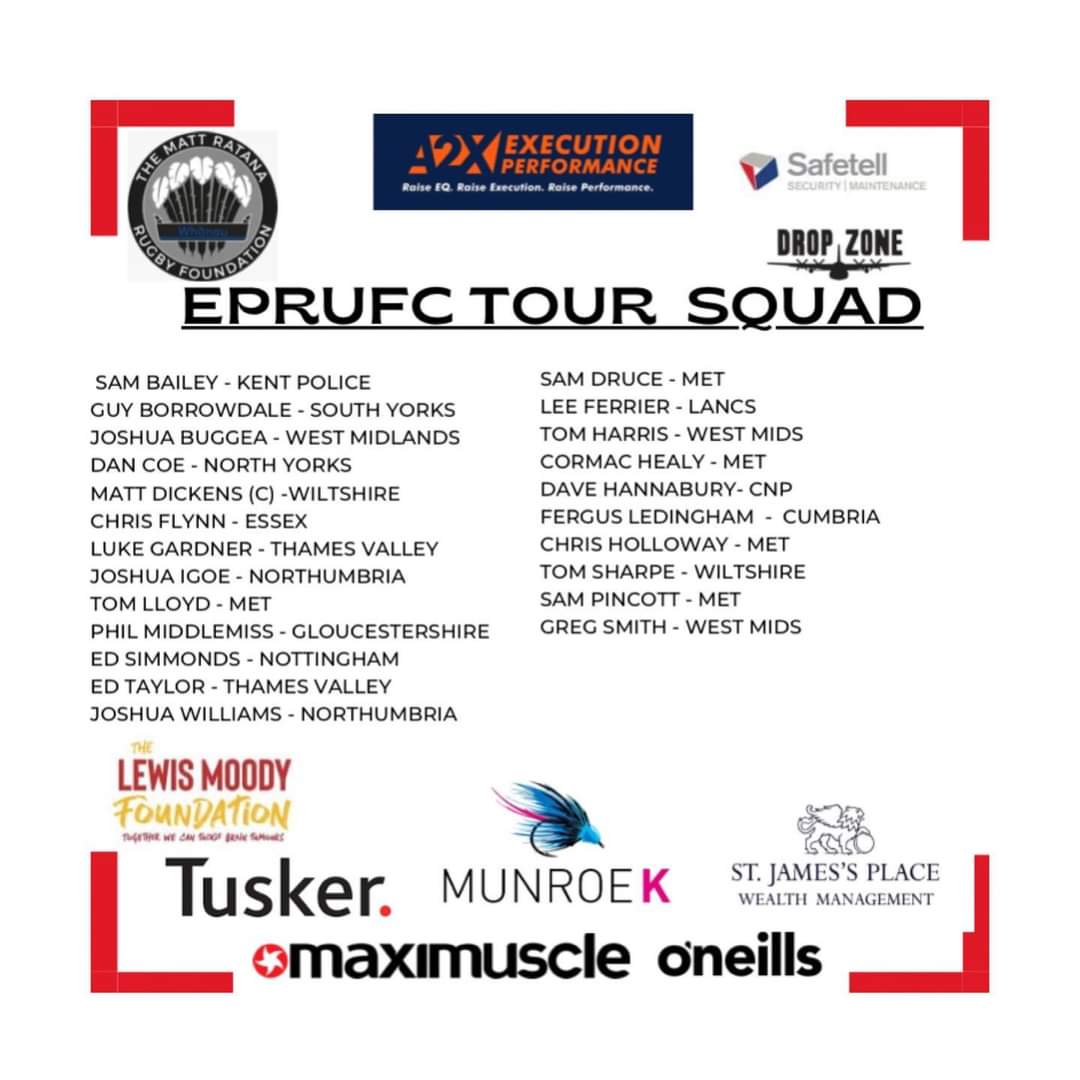 Good luck the England Police Rugby Union squad as they set off on tour to Vancouver today! Especially our very own Dan Coe!