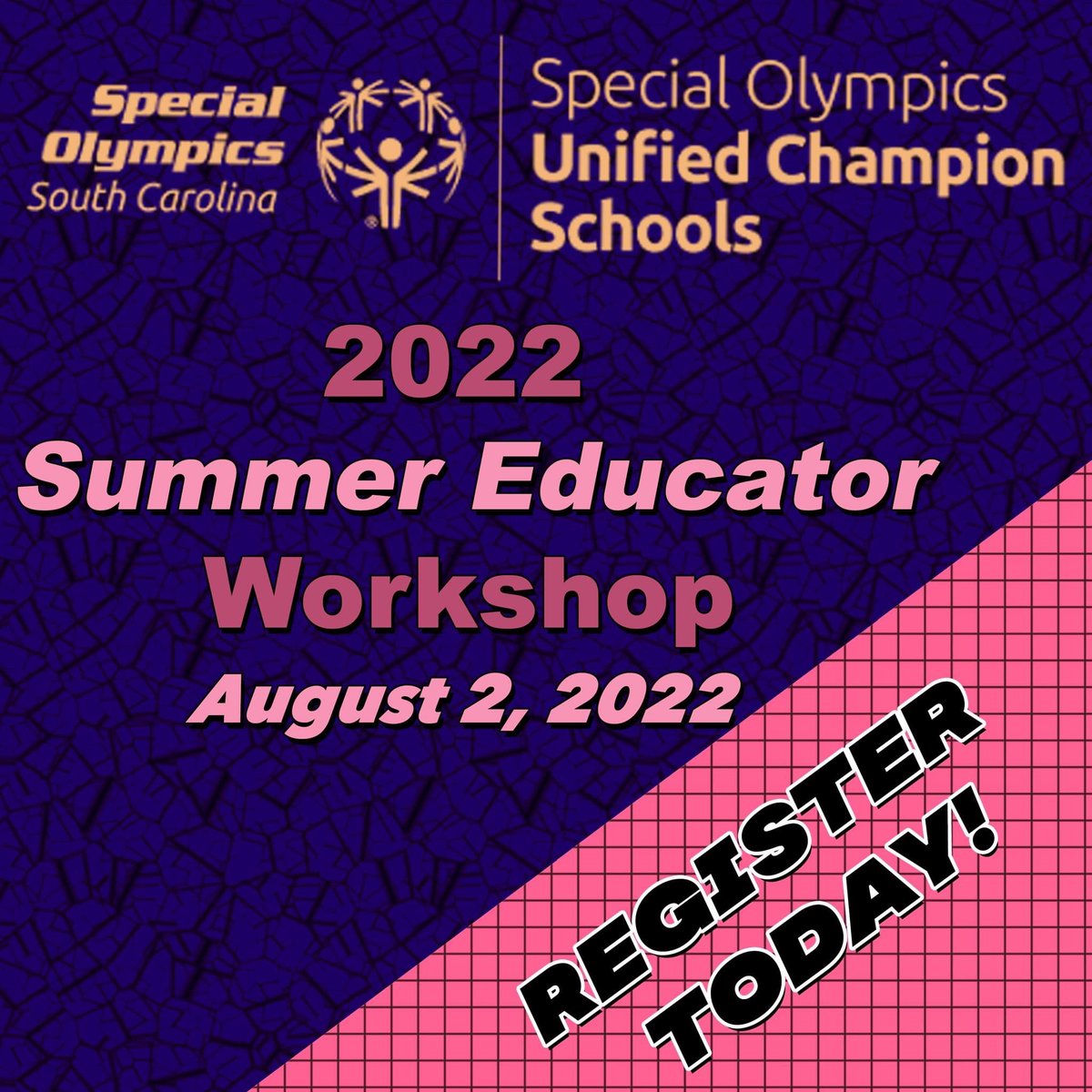 Join us for the Unified Champion Schools Summer Educator Workshop! This is a great opportunity to learn from other schools around the state and hear what's new for the upcoming school-year. Register here: bit.ly/2022EduWork