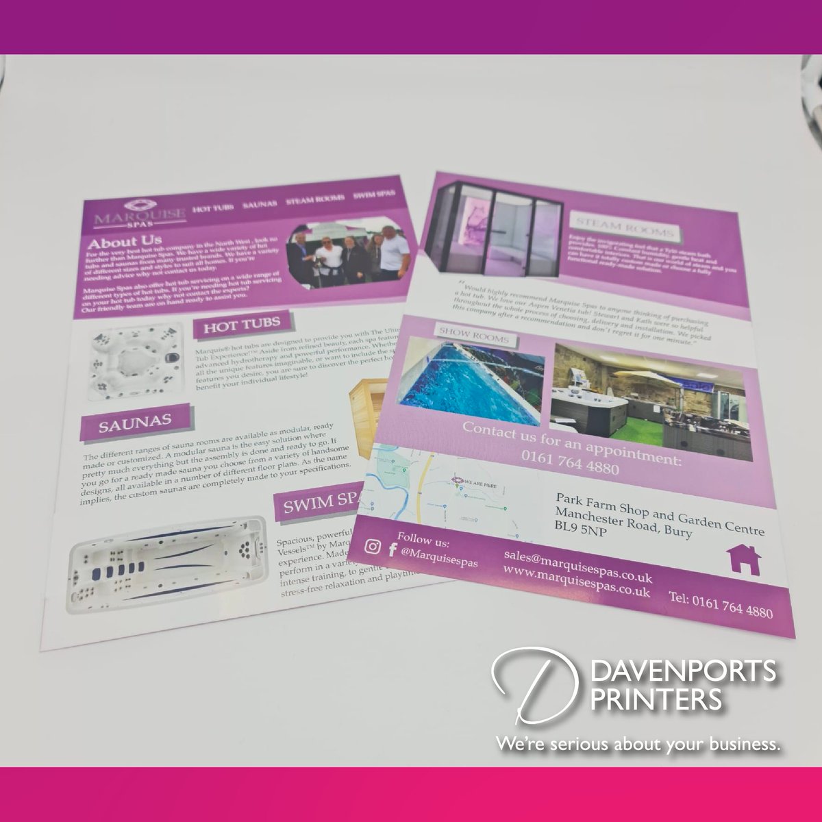 UKBranding's tweet photo. Check out these 170gsm A4 Flyers for Marquise Spas
Get in touch for something similar for your business!

#Flyers #Print #Design https://t.co/kf2mFEA5f2