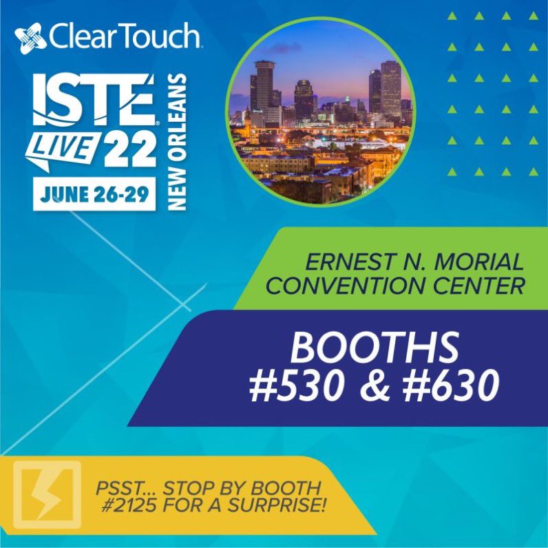 ScottGates2112's tweet image. Stop by our @GetClearTouch booths and see the great things happening at Clear Touch.  If you’re not headed down south don’t hesitate to contact me.  I’ll share with you how we #interactdifferently and have #nolimits.