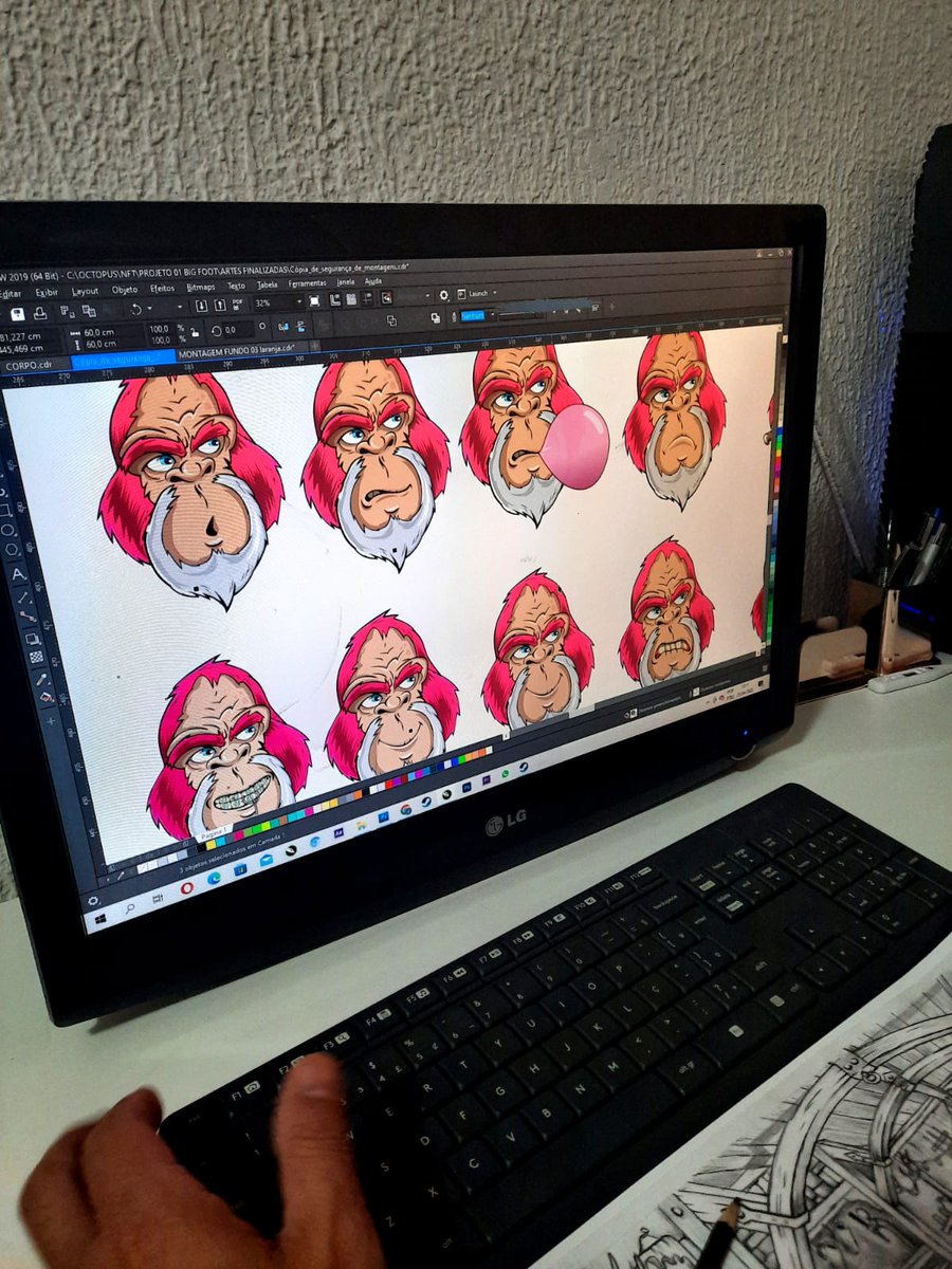 We at <a href="/bfmctezos/">Big Foot Mafia Club (BFMC) objkt.com</a> are SUPER proud of our art 🎨- it takes a full on artist and lots of time to deliver such good quality paper-to-digital artwork like these. I couldn't be more excited for the launch! 🔥🚀
Mint June 30th
discord.gg/bAc2kjYTUB

#tezos #NFT #NFTProjects #NFTCom