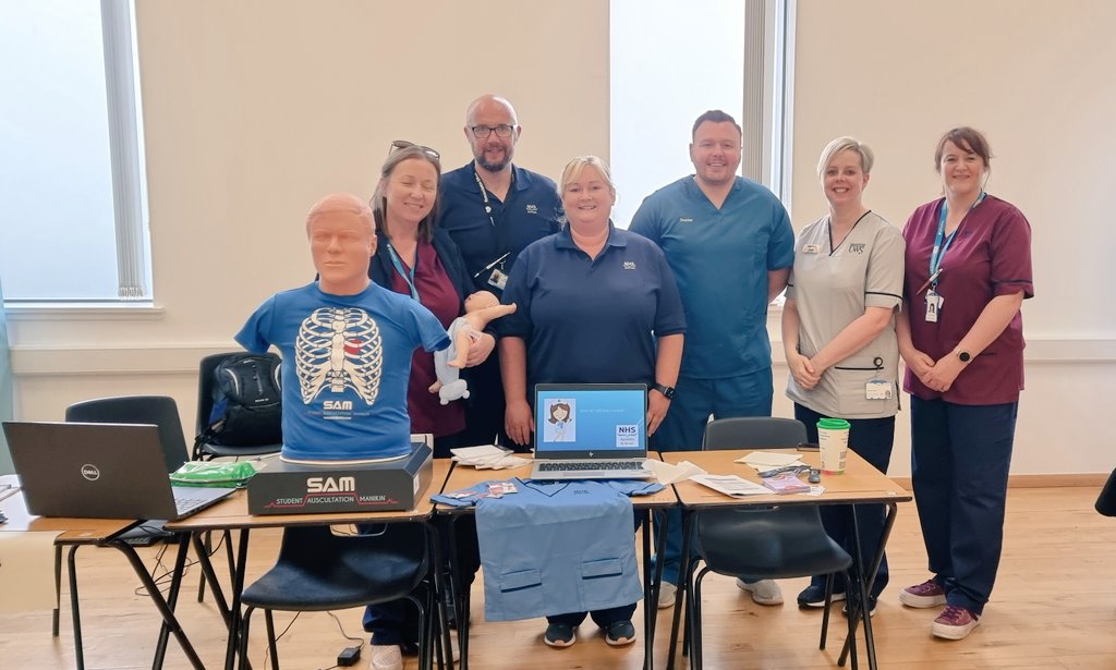 NHSaaaExcellenceInCare (@nhsaaaeic) on Twitter photo . @nhsaaa representatives from <a href="/NHSAAQI/">NHSAAQI</a> <a href="/team_resus/">NHS A&A Resuscitation Training Team</a> <a href="/PD_nursesEiC/">NHSAAA Practice Development</a> <a href="/uwshealth/">UWS School of Health</a> <a href="/cdfjobs/">CDF_Ayrshire</a> <a href="/AyrshireHospice/">Ayrshire Hospice</a> Learning & Development , at another successful careers event <a href="/DYWAyrshire/">DYW Ayrshire</a> <a href="/pwkacademy/">Prestwick Academy</a>
Lots of interest in careers healthcare. Discussions on work experience & interview prep . @nhsaaa representatives from <a href="/NHSAAQI/">NHSAAQI</a> <a href="/team_resus/">NHS A&A Resuscitation Training Team</a> <a href="/PD_nursesEiC/">NHSAAA Practice Development</a> <a href="/uwshealth/">UWS School of Health</a> <a href="/cdfjobs/">CDF_Ayrshire</a> <a href="/AyrshireHospice/">Ayrshire Hospice</a> Learning & Development , at another successful careers event <a href="/DYWAyrshire/">DYW Ayrshire</a> <a href="/pwkacademy/">Prestwick Academy</a>
Lots of interest in careers healthcare. Discussions on work experience & interview prep