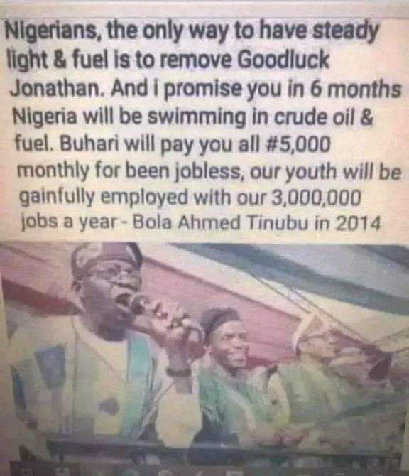 ifedinex201's tweet photo. Promises = #ENDSARS #EndASUUStrike #FuelScarcity #NationalGridFailure #Porverty I can go on and on !! https://t.co/iR0kao54s9