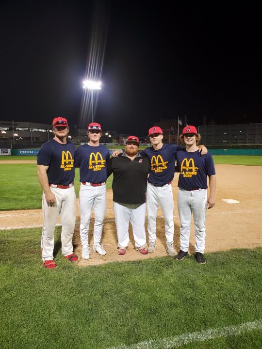 Congrats to our McDonald All-Stars. <a href="/drew_bryant03/">Drew Bryant</a> <a href="/MikeSeibert03/">Michael Seibert</a> <a href="/FrankKelch3/">Frank Kelch</a> <a href="/BaysingarAustin/">Austin Baysingar</a>.