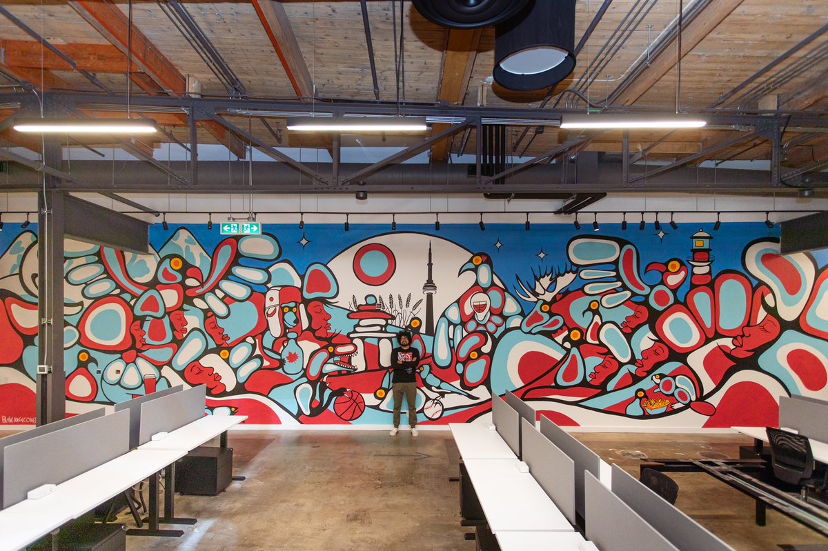 Mural for Tik Tok HQ. Proud of this piece.