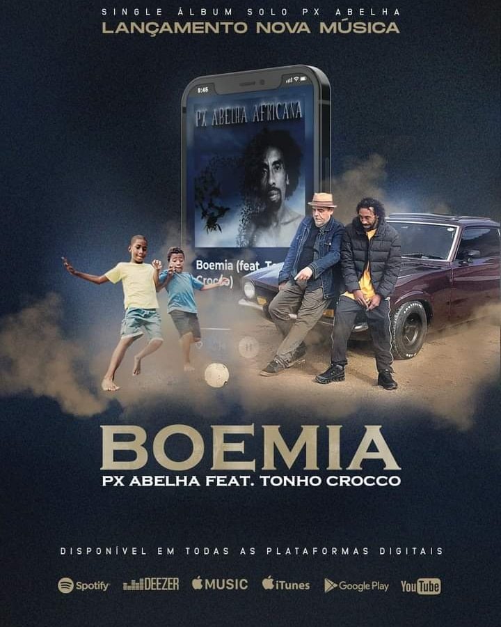bonnedee's tweet image. O MC e rapper PX ABELHA AFRICANA lança BOEMIA, primeiro single de sua carreira solo. Também integrante do grupo REVOLUÇÃO RS, da vila Bom Jesus em Porto Alegre e uma das vozes da música PELEIA da banda ULTRAMEN