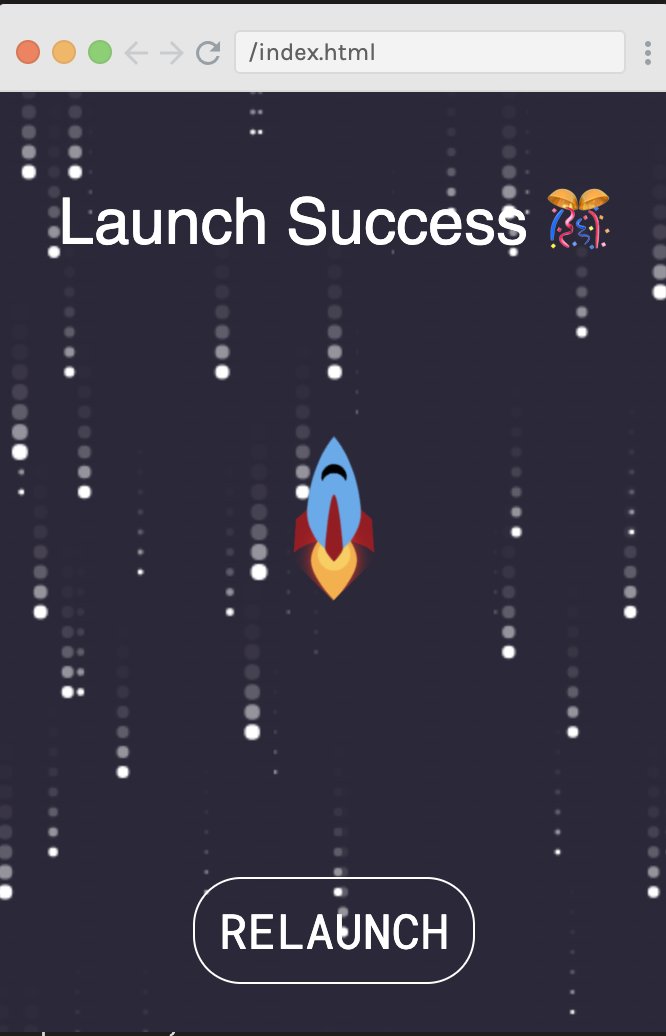 willforcoding's tweet image. Hi here is my submission for Scrimba Challenge Week Day 3: 🚀 Countdown to Lift off Challenge 
Finished the stretch goal to add fire and random malfunction also adding stars using canvas
Link: scrimba.com/scrim/cELWPKsg
#ScrimbaChallengeWeek #scrimba