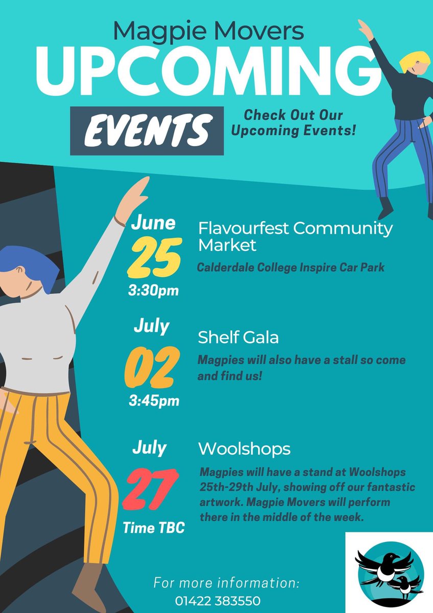 Want to see the fantastic Magpie Movers perform? Take a look at the upcoming dates to see if you can make one of the events