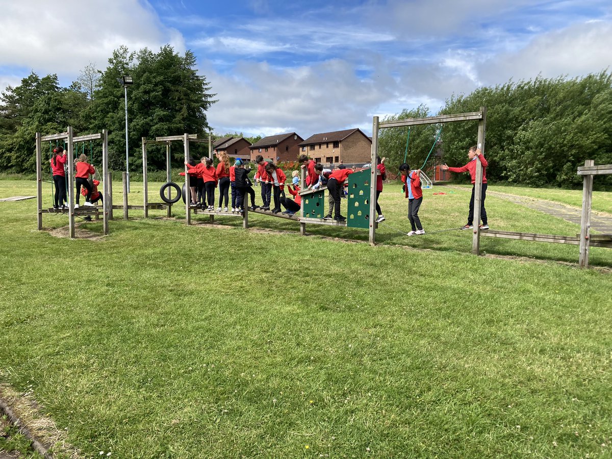 Fun on the trim trail.