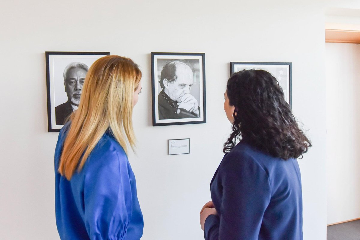 A special moment in the European Parliament today.