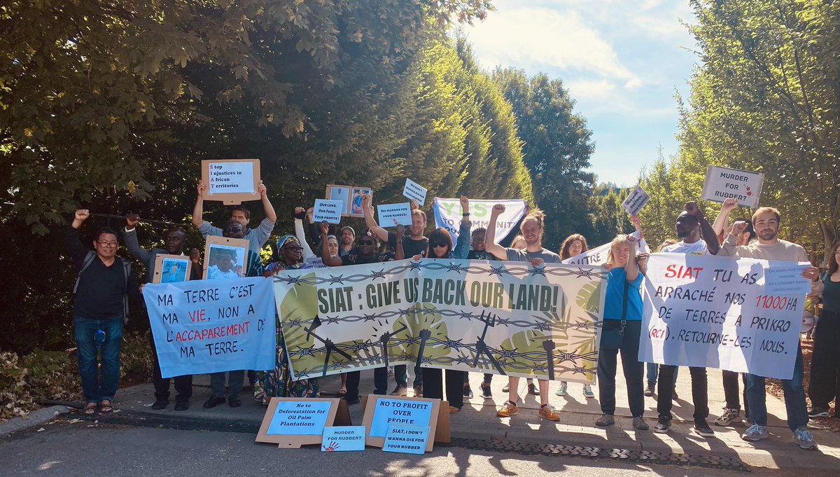 AnneChaG23's tweet photo. Pour plusieurs représentants, « le changement de comportement devrait venir du pays d’origine des entreprises ». En attendant, leur combat continue. #droits #nourriture #environnement https://t.co/BjdKVm4MCz