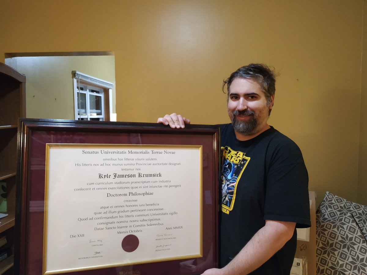 MummersFestival's tweet image. Sending huge congratulations to Dr. Kyle Krumsick on your PhD Convocation from Memorial University! #MUNgrad