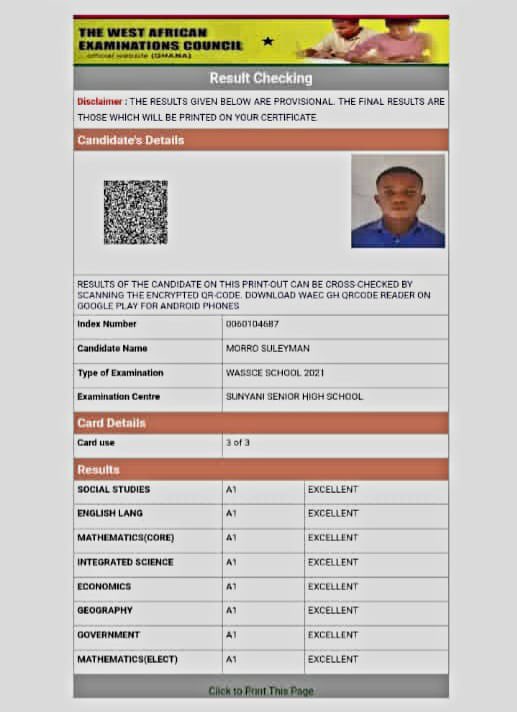 We have contacted Suleyman who lives in Ghana and he has been given a full 4/5 year scholarship to Adeleke university .. accommodation and allowance included ! God bless y’all .. #wrblo