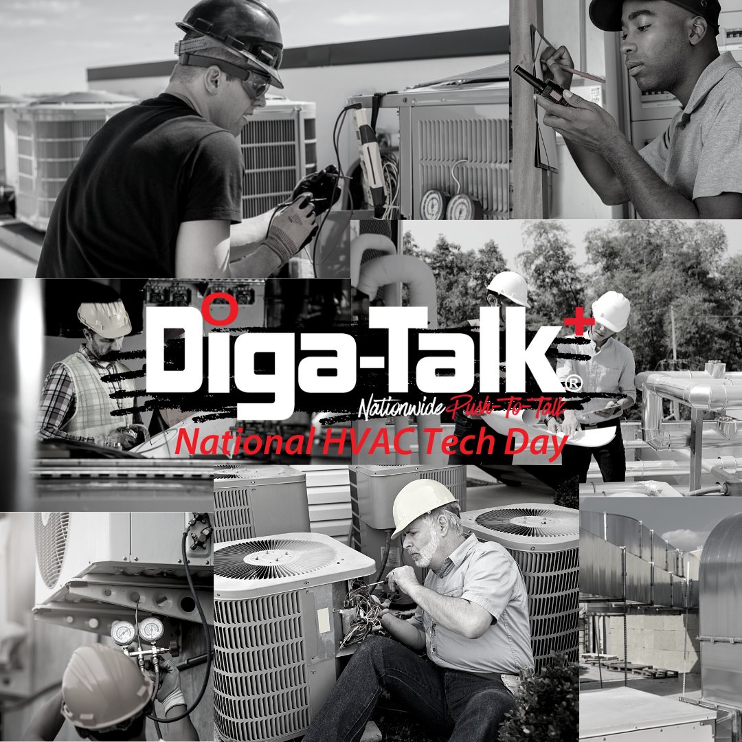 DigaTalkPlus's tweet photo. Happy National HVAC Tech Day!

Call 855-530-2378 or visit https://t.co/02g44GBYTn to see how Diga-Talk+ can help you improve efficiencies and service!

#DigaTalkPlus #twowayradios #2wayradios #pushtotalk #communications #portableradios #mobileradios #HVAC #HVACtech #HVACtechday https://t.co/OgSNv0xXyv