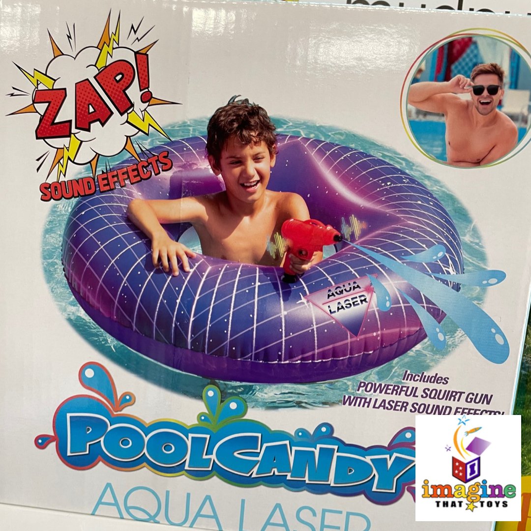 ImagineThatKS's tweet image. Somethings go together like peanut butter and jelly. It’s amazing that no one has not put these together before now. It’s an Aqua Laser - a combo of pool float and squirt gun with laser sounds! 💦🔫💥

#PoolCandy #Pool #Together #ImagineThatToys