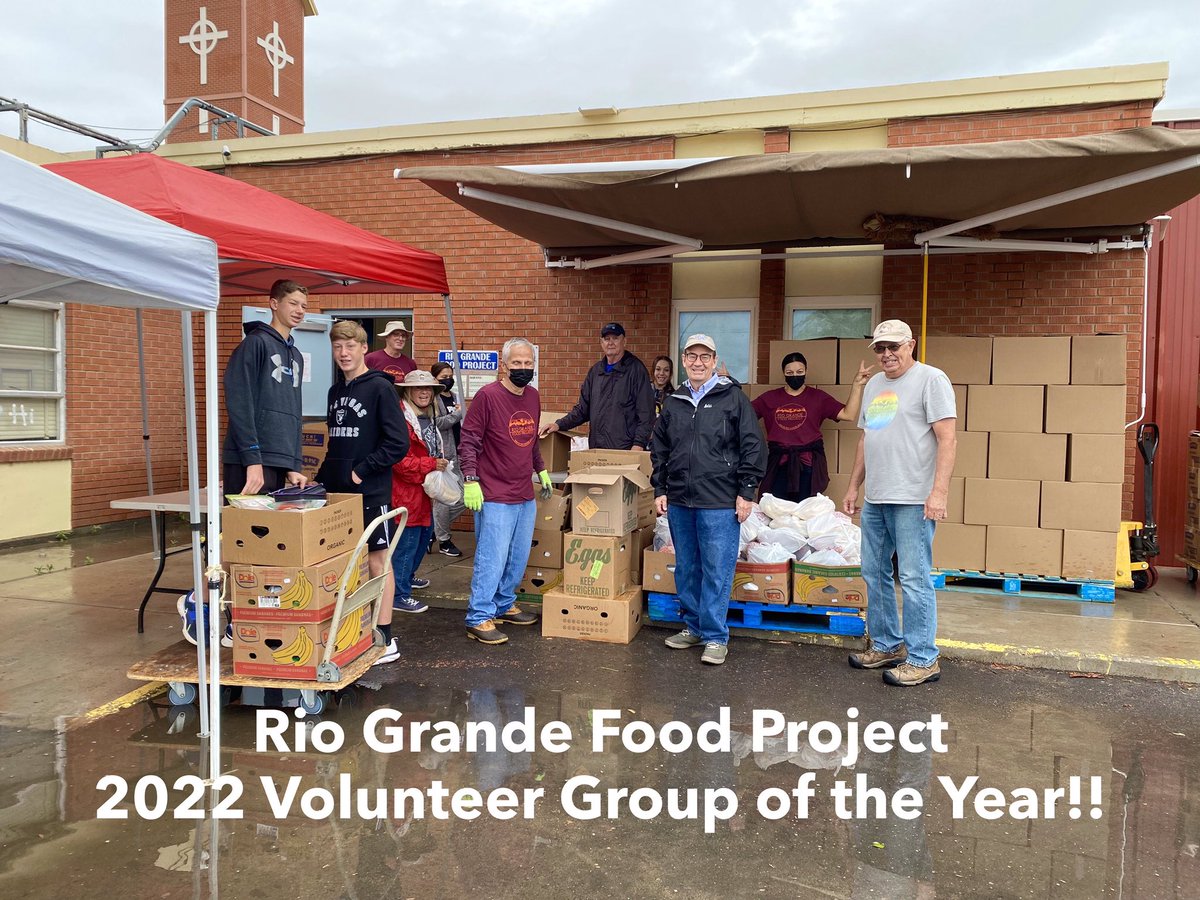 RioGrandeFP's tweet photo. HUGE THANKS to our hardworking volunteers who come out day after day in the rain, heat, wind and snow to feed over 775 kids, adults and seniors every WEEK! 

You DESERVE this award and we appreciate you EVERY SINGLE DAY!

#oneabq #thankyou https://t.co/sjhnNmipYr