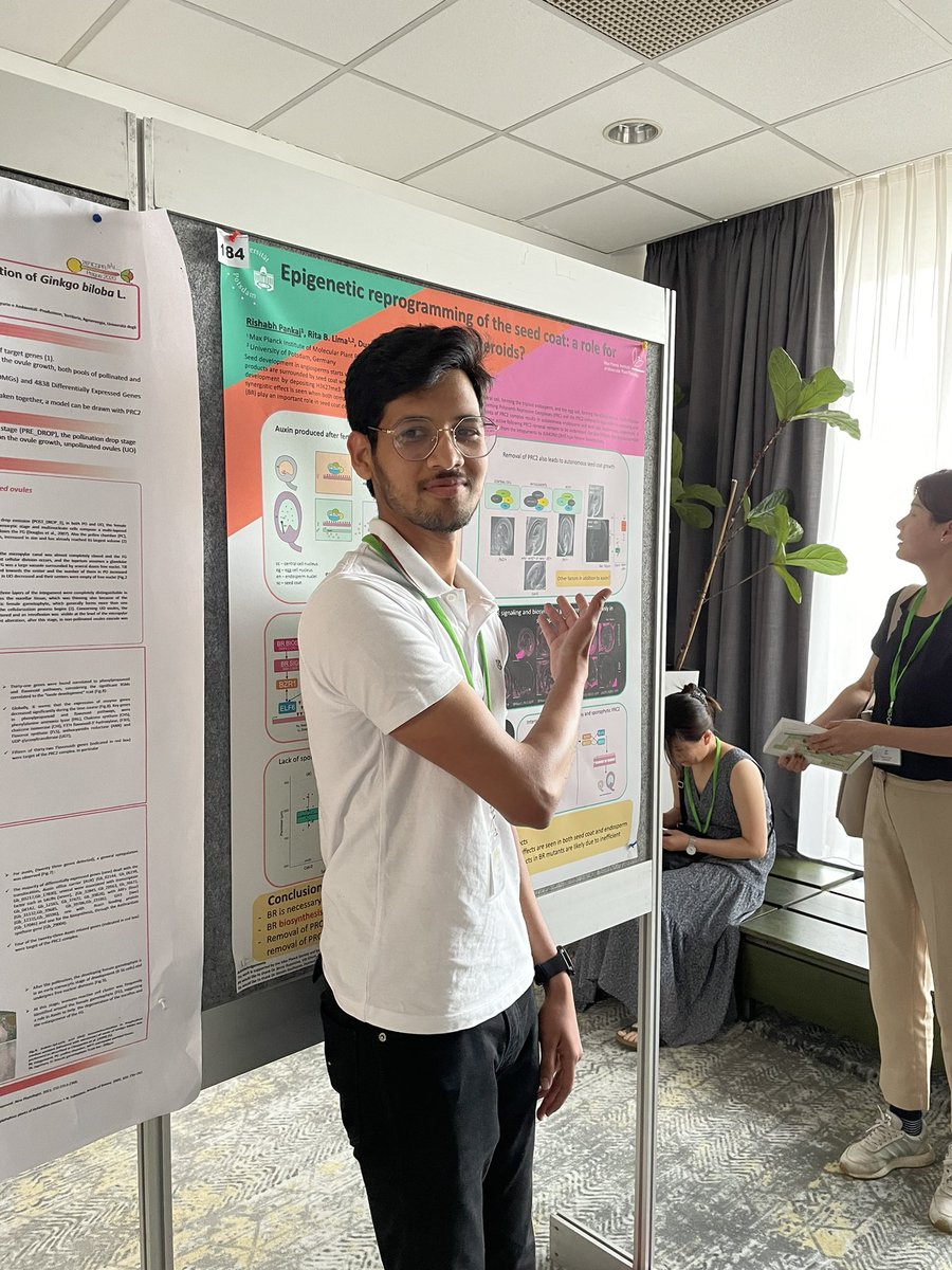 ritalima95's tweet photo. @CallusBehaviour is presenting his poster on the role of brassinosteroids in seed coat development #p184 (room Mars) Come have a chat with him! #ICSPR2022 https://t.co/W1BGmpTEfI