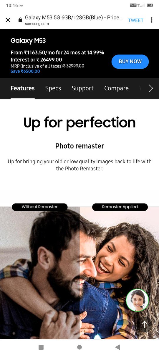 Syed_Nabi23's tweet image. The Magical feature is - #PhotoRemaster 

#UpforItAll #GalaxyM535G #Samsung 
@SamsungIndia 
( Following &amp;amp; Participating Facebook, Twitter and Instagram platforms also )