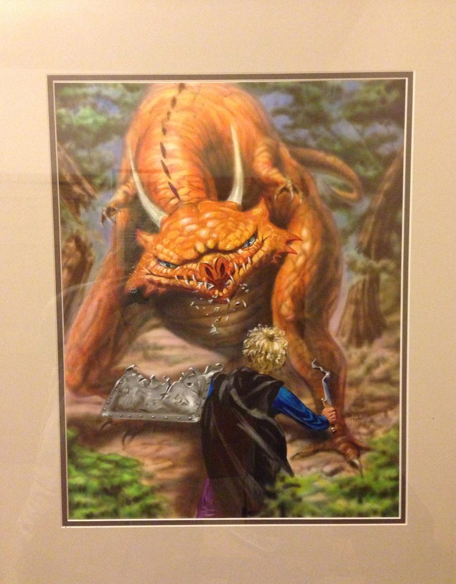 From the book: a full shot of Kenn Nishiuye's original painting of the Hero's Quest box art!