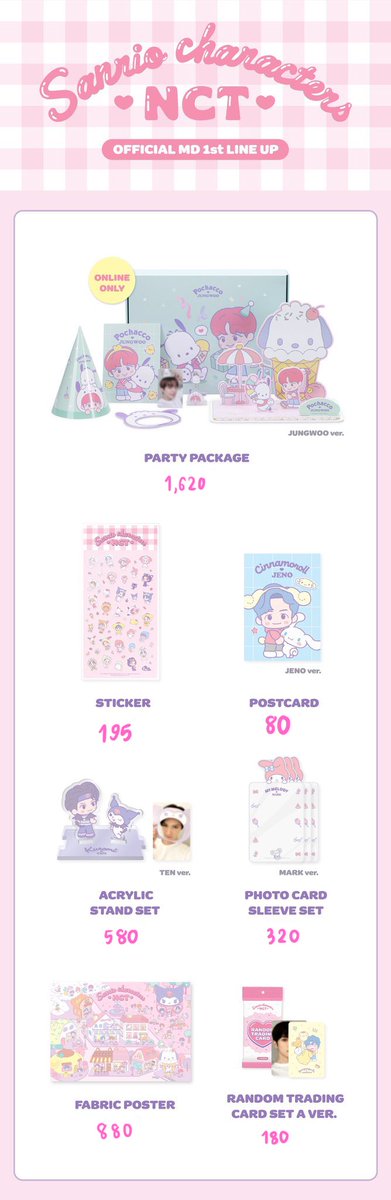 onlyjanshop's tweet photo. nct x sanrio  
💒 (Online) Official MD

〰︎ ราคาตามภาพ
(รวมภาษีกับค่าส่งกลับเเล้ว)

✈️ ส่งกลับแอร์ สินค้าเริ่มจัดส่ง01/07
🌳 สินค้าหมด คืนเงินเต็มจำนวน
— สำหรับรอบพรี จะมาเปิดพรีอีกรอบค่ะ

รายละเอียดเพิ่มเติม/สั่งซื้อ
🛒 ; https://t.co/UIuJnUwkJV

#ตลาดนัดnct #NCTxSANRIO #sanrio https://t.co/V3OqAz9BVk