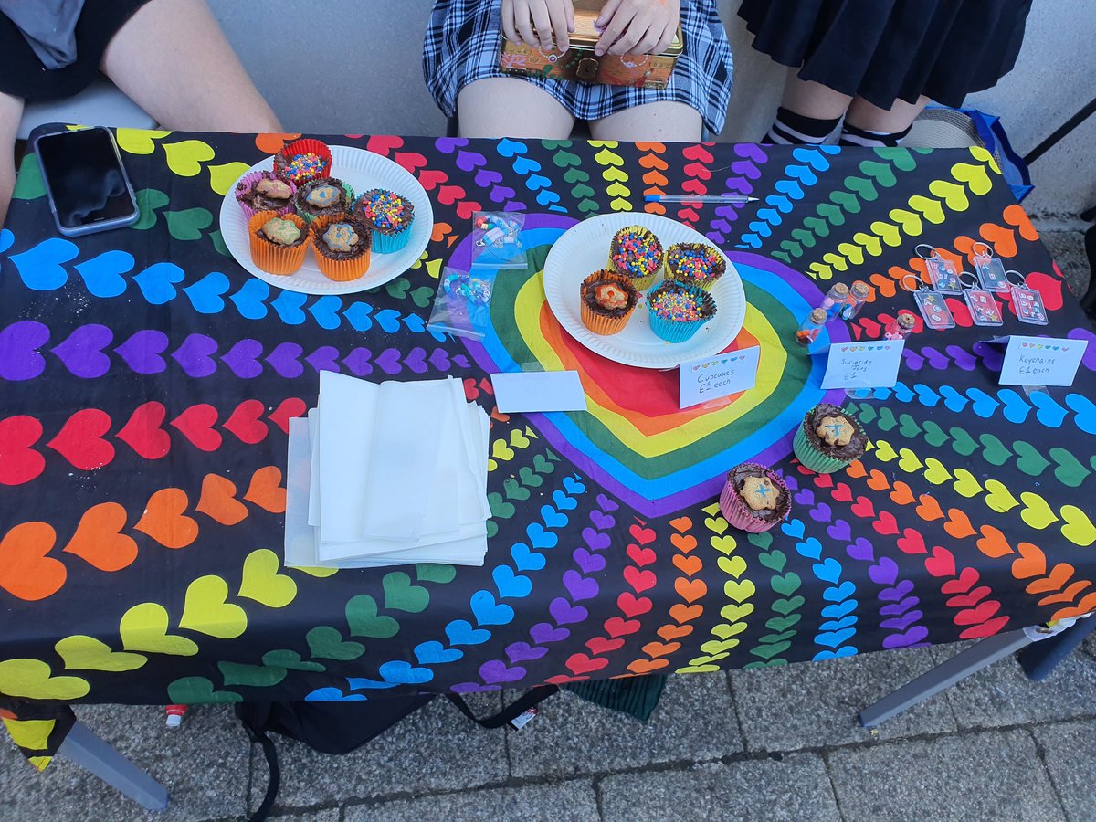 So proud of my Daughter/ her friends/&amp; icc (ifield community college) for having an amazing inclusion &amp; diversity day no idea of total money raised but 50% goes to Crawley lgbt her table (1 of about 15) has raised over £100 <a href="/PeterBatt3/">Peter Batt</a> @CllrPetesTweets <a href="/prideukorg/">PRIDE 🏳️‍🌈🏳️‍⚧️🇬🇧</a> <a href="/MarkSDunford/">Mark Dunford</a>