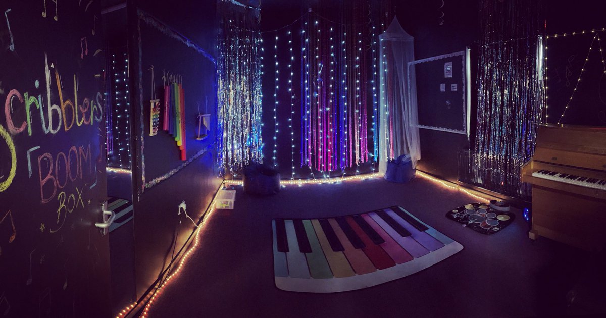 Sensory room make over completed and ready for action in September 😊#scribblersboombox #musictherapy