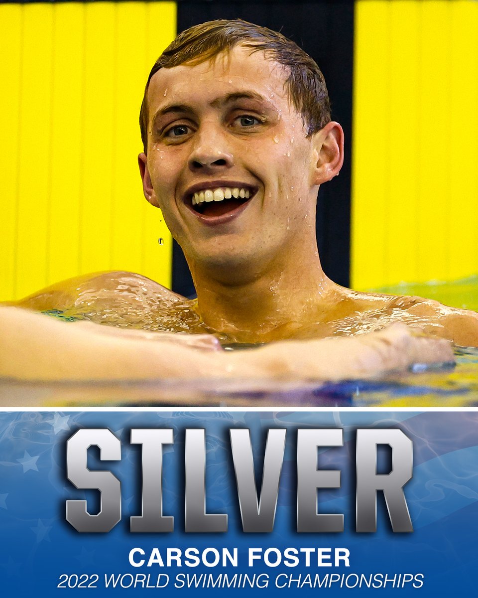 Carson Foster claims the silver in the men’s 200m medley! 🥈 

<a href="/USASwimming/">USA Swimming</a> x #FINABudapest2022