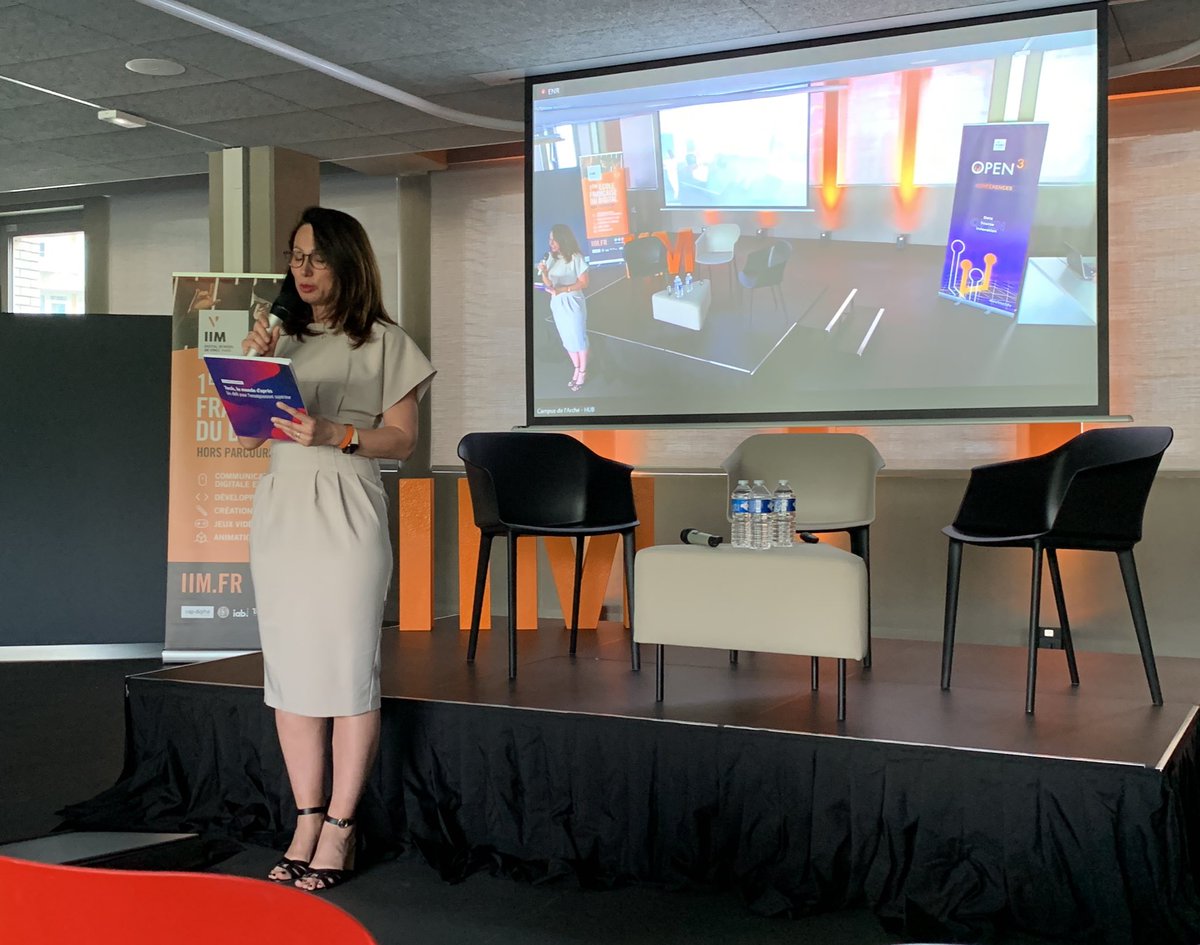 Corto13's tweet image. @nlidija on stage pour lancer la conférence sur le #web3 #open3 @LADN_EU @IIMparis en fait-on trop avec le web3 ?