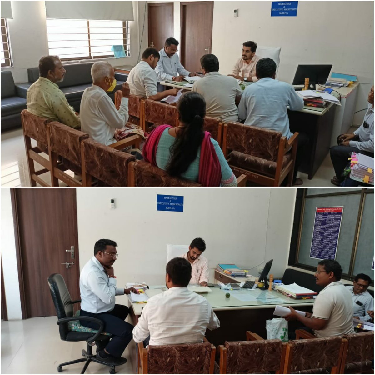 dsobhavnagar's tweet photo. આજ રોજ તાલુકા સ્વાગત અને ફરિયાદ નિવારણ કાર્યક્રમ અંતર્ગત મહુવા તાલુકાના સ્વાગત માં આવેલ પ્રશ્નોનું હકારાત્મક નિરાકરણ કરવામાં આવેલ.@Collectorbhav https://t.co/7yQ2Gy59JG