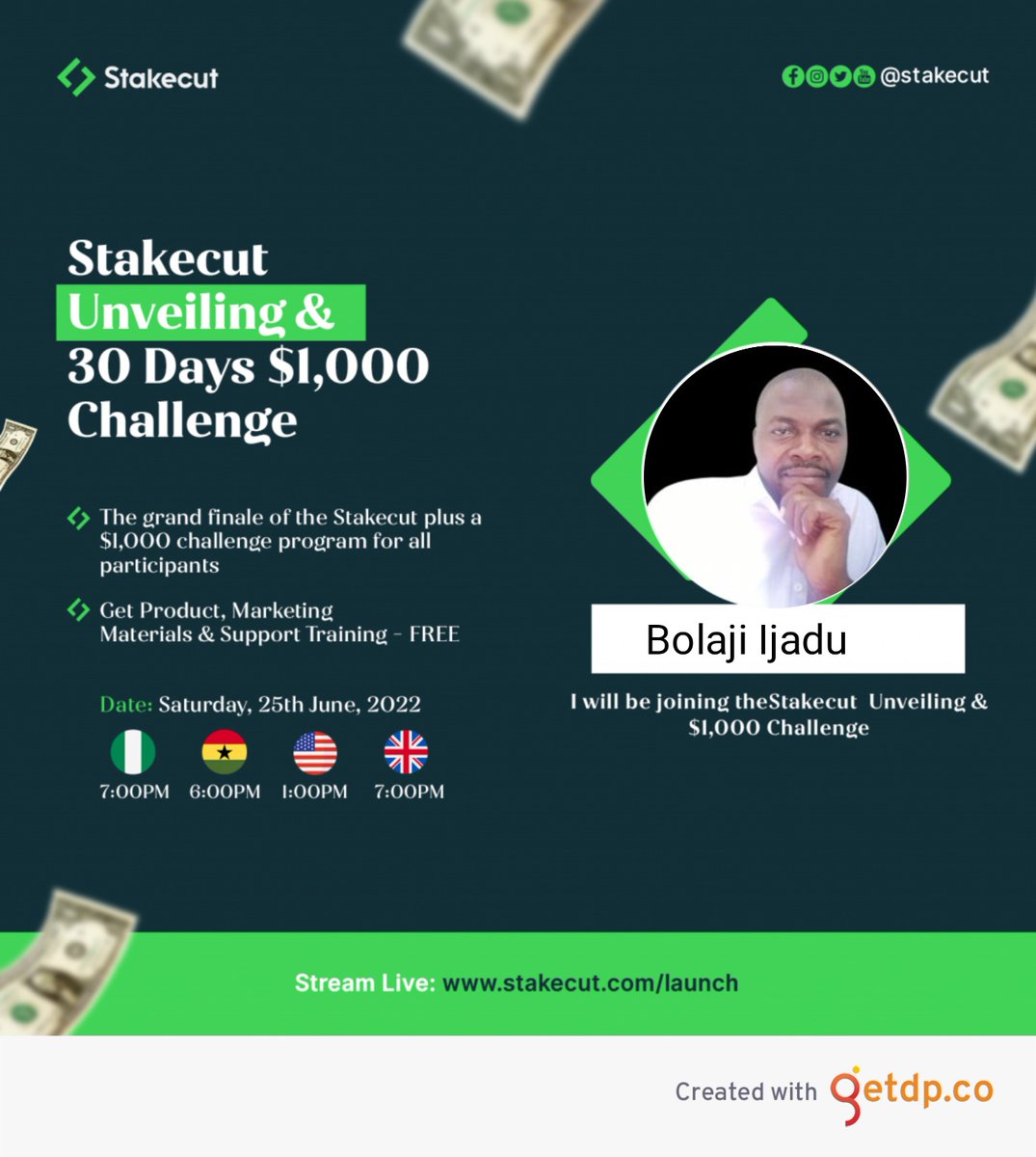Baif70688420's tweet photo. I will be joining the Unveiling & $1,000 Challenge..
@Mrczarr
#stakecut
#stakecutlaunch https://t.co/X9WrAks7c8