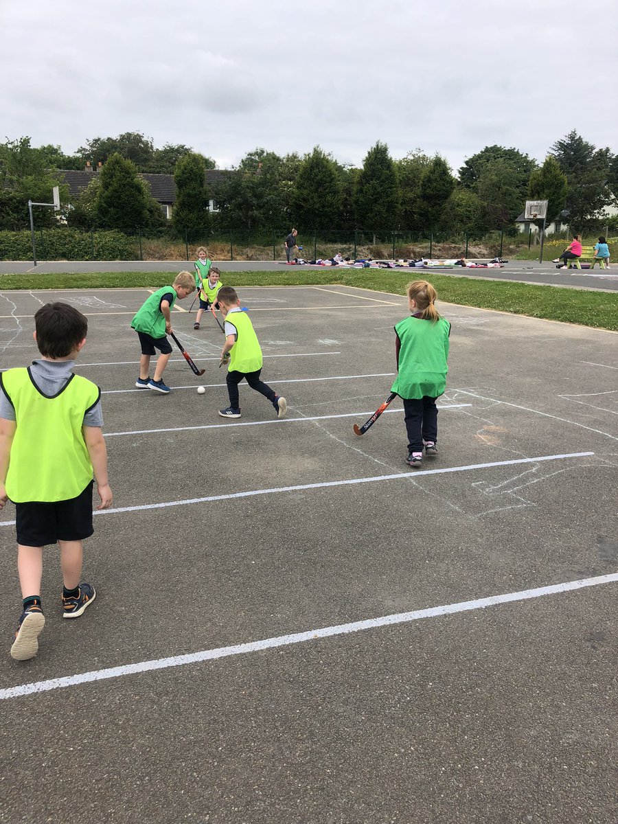 MsWrightBallagh's tweet photo. The boys and girls in @BallaghkeeneNS had great fun giving hockey a go during sports day today!! 🏑 https://t.co/qGHMCA8Rit
