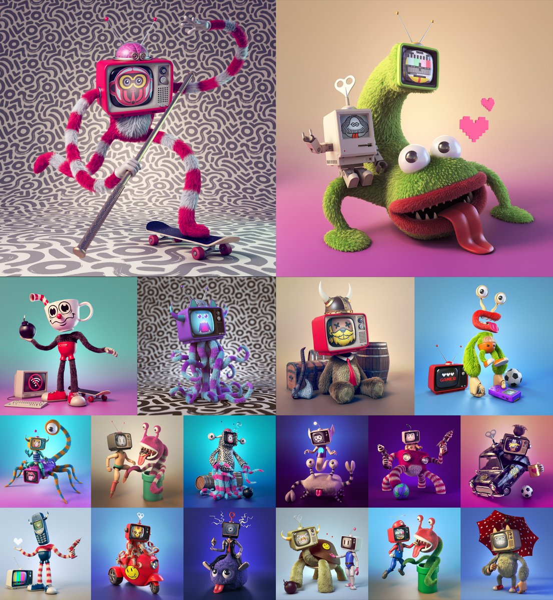 "Analog Doll" memories of childhood TV
on <a href="/0xPolygon/">Polygon</a> <a href="/opensea/">OpenSea</a>📺👾👾👾
Let's have fun together. (127/154 Sold)

opensea.io/collection/ana…

#NFT #NFTCommunity #NFTdrop #nftart #OpenSeaNTF #NFTartists #Polygon #NFTJPN