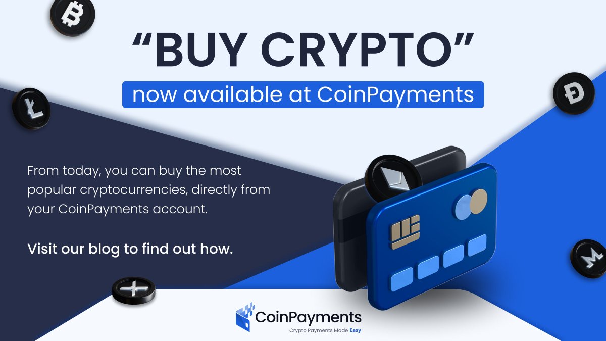 COINPAYMENTSNET's tweet image. From today, #cryptocurrency #Bitcoin  purchases are available on @CoinPaymentsNET with our new feature: 
“Buy Crypto” 🔥

Get all the details on our blog 👇
blog.coinpayments.net/announcements/…