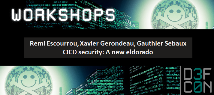 remiescourrou's tweet photo. I’m so excited about this good news! Our workshop with my friends @reivaxxavier1  and @zeroNounours  was accepted at @defcon 🤩
We will dig into another way to pivot in the IS thanks to CI/CD pipeline (Orchestrator, Container, Kubernetes, AWS) 👊
https://t.co/ly8YLXglpR https://t.co/N0srK7bC4z