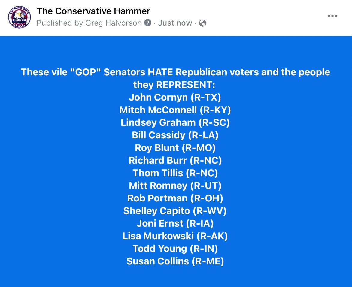 GHalv's tweet image. You vile statists HATE your own voters -- this awful bill exposes exactly who you are.  

#RedFlagLaws ##2A #joncornyn @JohnCornyn @SenateGOP @GOP