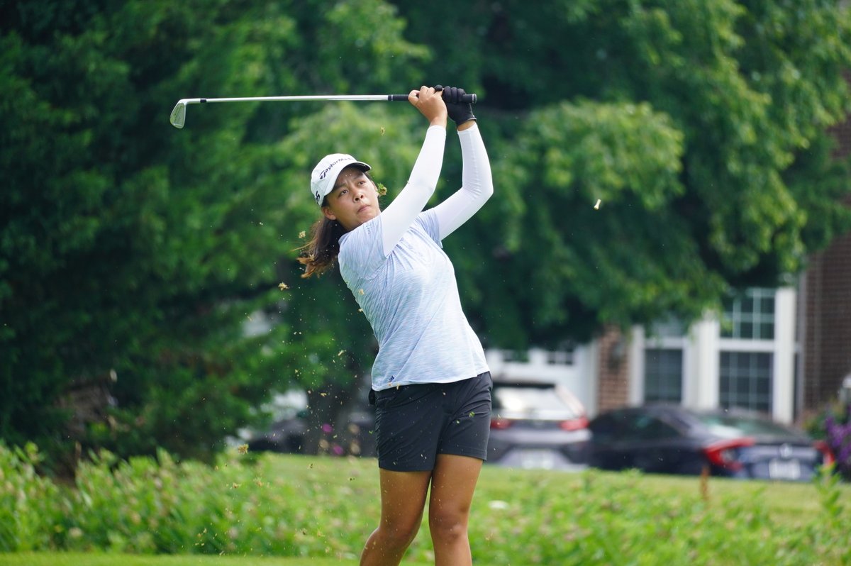 AJGAGolf's tweet photo. Your leader after round one at the #ThreeLittleBirdsJr is Alisa Inprasit (-4) of Thailand!
We're not done yet, another 18 holes starts soon! https://t.co/wR7lc38WHH