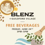 Let's celebrate 🎉 You're invited to the Grand Opening Party at our new Guildford Village Blenz! This Friday, June 24th from 3 - 5pm, visit new owner Ken and come by for FREE drinks and pastries at 15623 104 Avenue (Guildford Village, Surrey). See you there! 
#BlenzCoffee #Surrey 