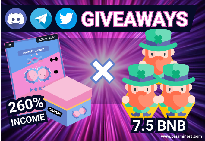Binaminers's tweet photo. 🌞3 Leprechauns Giveaway valued at 7.5BNB🌞

https://t.co/VOqXdrqhAA

x1 Twitter

✅Follow us @binaminers

✅Like, RT &amp; tag 2 friends

x1 ➡️https://t.co/dF5fJ7vwps

x1 ➡️https://t.co/6nJwMGuvqX

#BSC #BSCGem #P2E #Bitcoin  #BNB #Crypto #NFTGiveaways #NFTCommunity #NFT #DeFi #USDT https://t.co/5aceXxOiRN