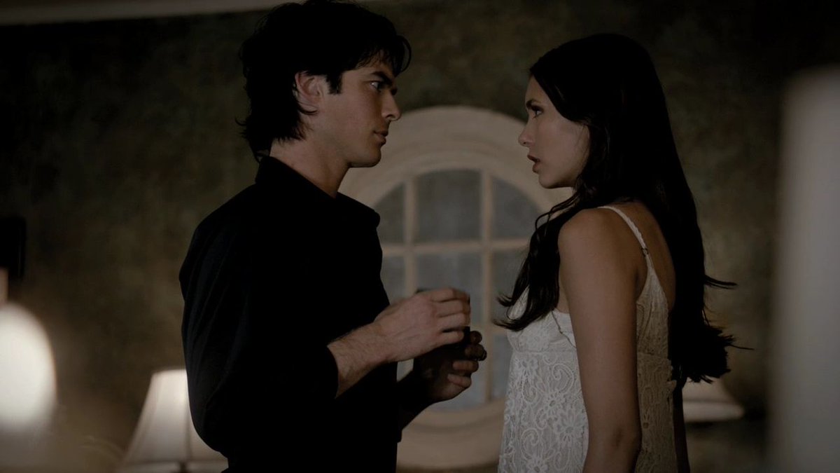 delenathinker's tweet photo. damon spoiling elena today for not only her birthday but for the anniversary of the day they fell in love <3 https://t.co/r0JtP2gBR7