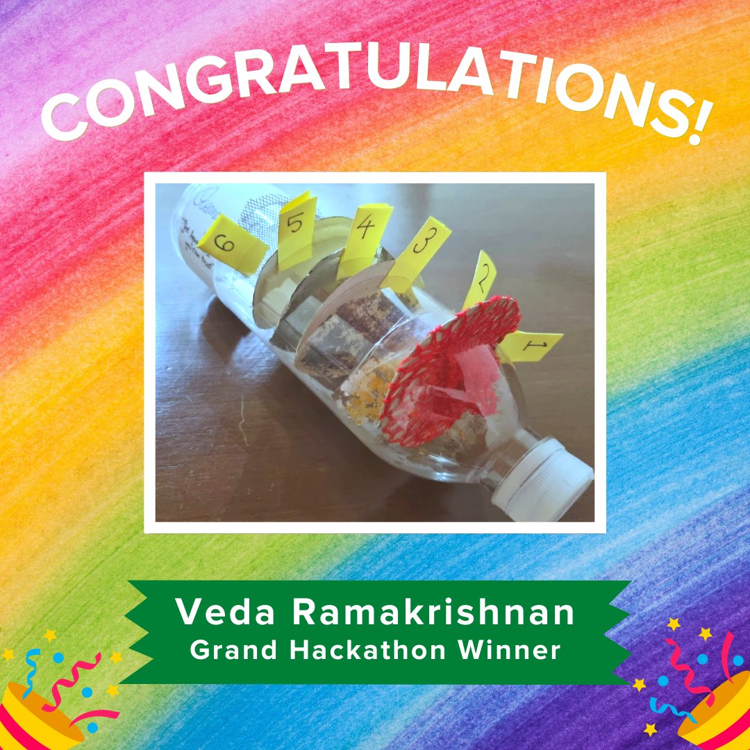 green4girls's tweet photo. Congratulations to the grand winner of the Solvay Global Hackathon: Veda Ramakrishnan! We were amazed by her innovation and design thinking. Her invention, OCEANAGEM, was inspired by dialysis machines! Inspiration can really come from anywhere!
#g4g #SolvayGlobalHackathon https://t.co/wc4rh75xmZ