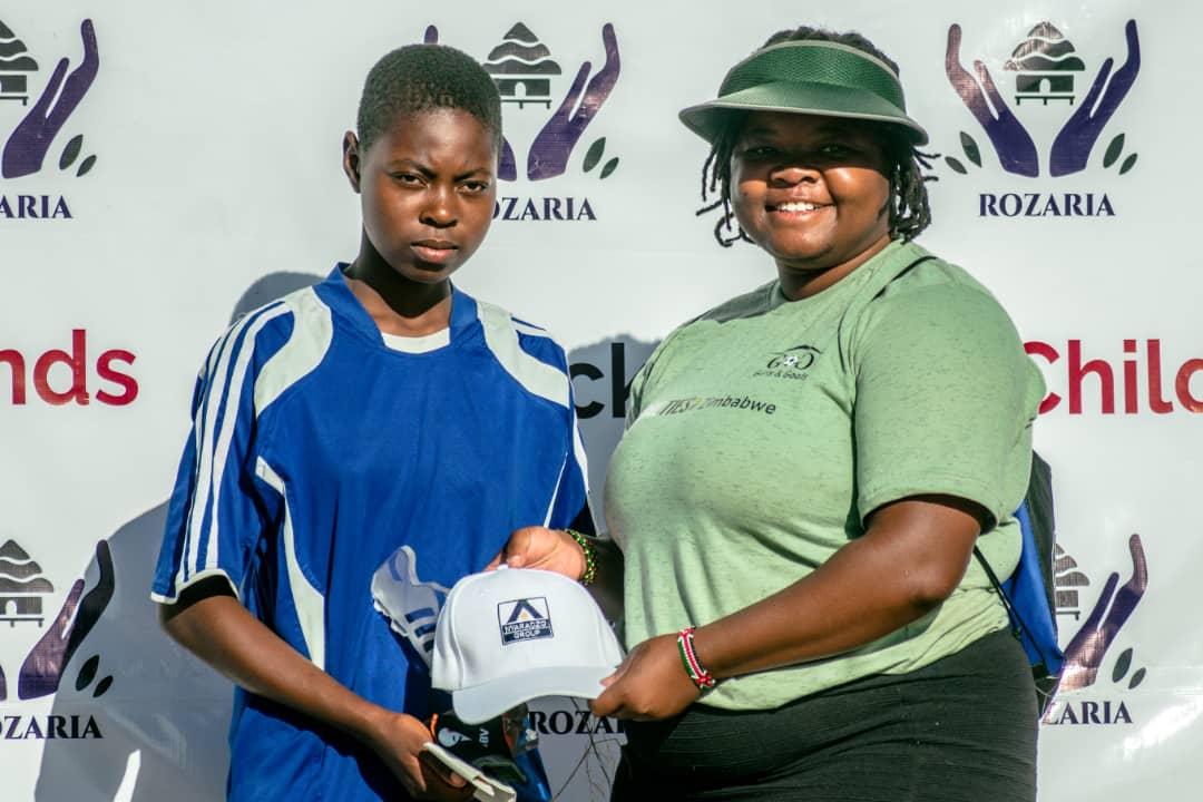 Nyaradzayi Gumbonzvanda (@vanyaradzayi) on Twitter photo Thanks Ms <a href="/FariraiG/">Farirai Gumbonzvanda</a> of Girls&Goals for cheering us along with your colleagues, for your generous contribution to the success of the Tourney, the special award to the most promising player.
Nurturing talent.
#MegaNhanga
#KickingOutChildMarriage Thanks Ms <a href="/FariraiG/">Farirai Gumbonzvanda</a> of Girls&Goals for cheering us along with your colleagues, for your generous contribution to the success of the Tourney, the special award to the most promising player.
Nurturing talent.
#MegaNhanga
#KickingOutChildMarriage