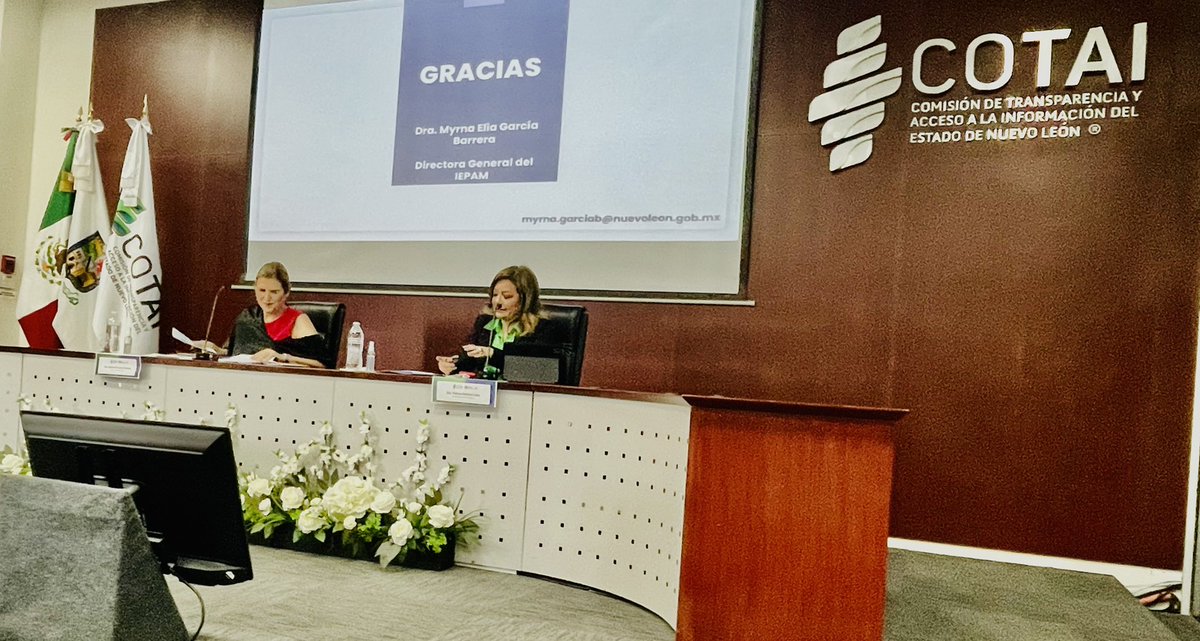 Iniciamos en @COTAINL  la presentación de la guía de acceso a la información, protección de datos personales y uso de las tecnologías para las personas adultas mayores, a cargo de <a href="/MYRGARCIA/">Dra. Myrna Elia García Barrera</a>.  Gracias a <a href="/malegconejo/">malegconejo</a> <a href="/cdhegis/">@CDHEGIS</a> y a @Patricia_ITAIP moderado de esta mesa. <a href="/CONAIP_SNT/">Sistema Nacional de Transparencia</a>